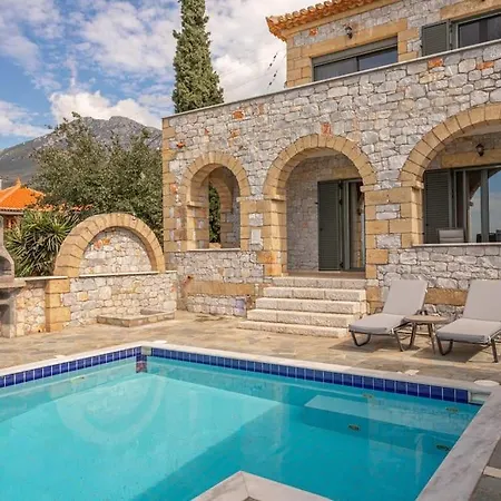 Willa Luxury Nefeli In Stoupa, Private Pool & Bbq Neokhorion (Messenia)