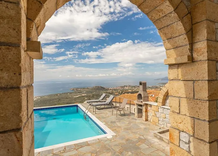 Вилла Luxury Nefeli In Stoupa, Private Pool & Bbq