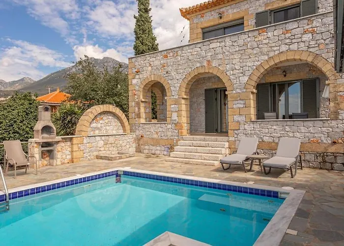 Вилла Luxury Nefeli In Stoupa, Private Pool & Bbq Neokhorion (Messenia)